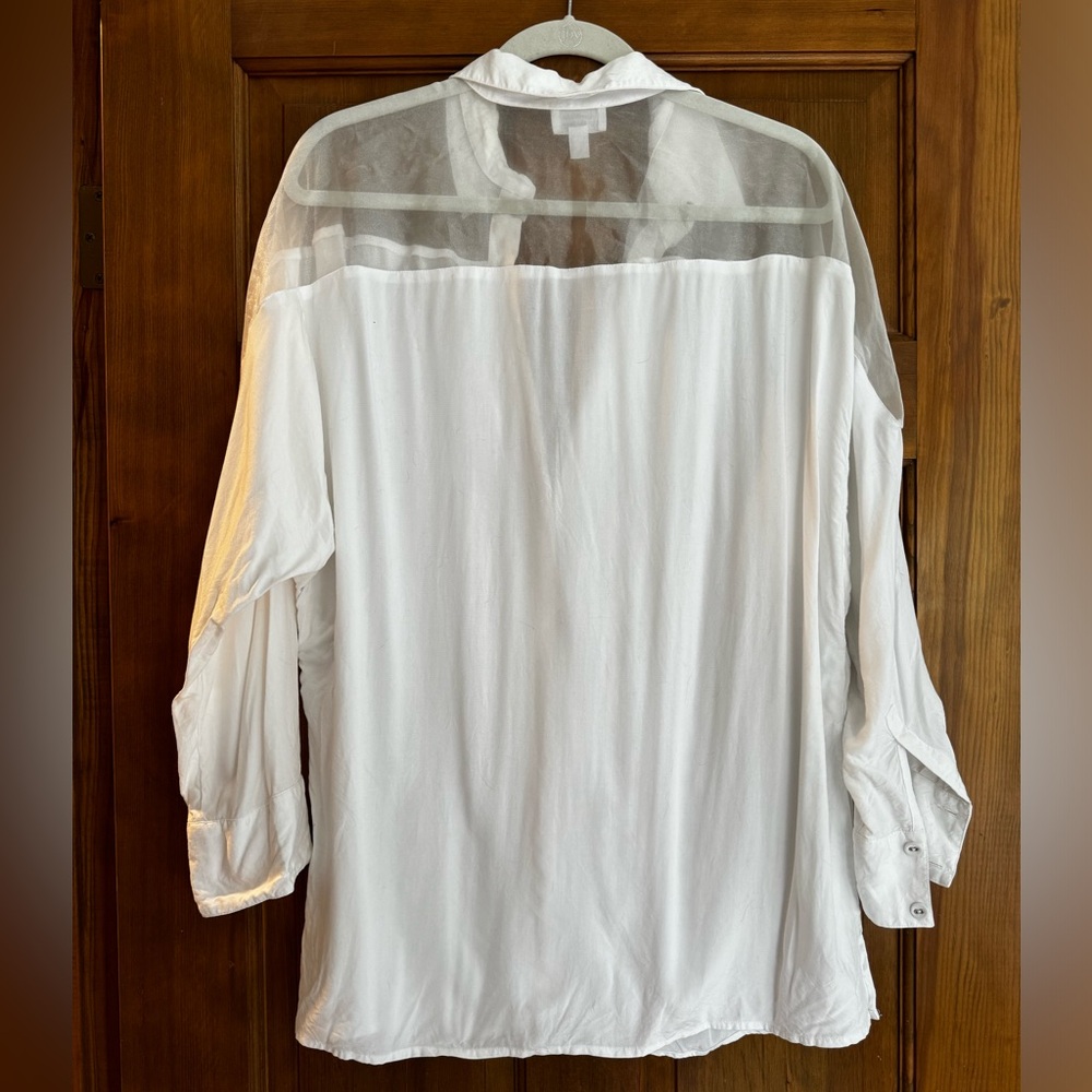Oversized White Button Up - image 2